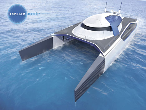 Катамаран будущего Submerge 150&rdquo;